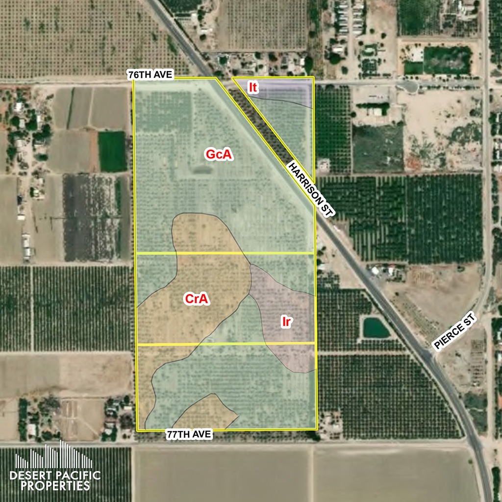 76.88 AC Harrison St & Ave 76, OA Soils Map